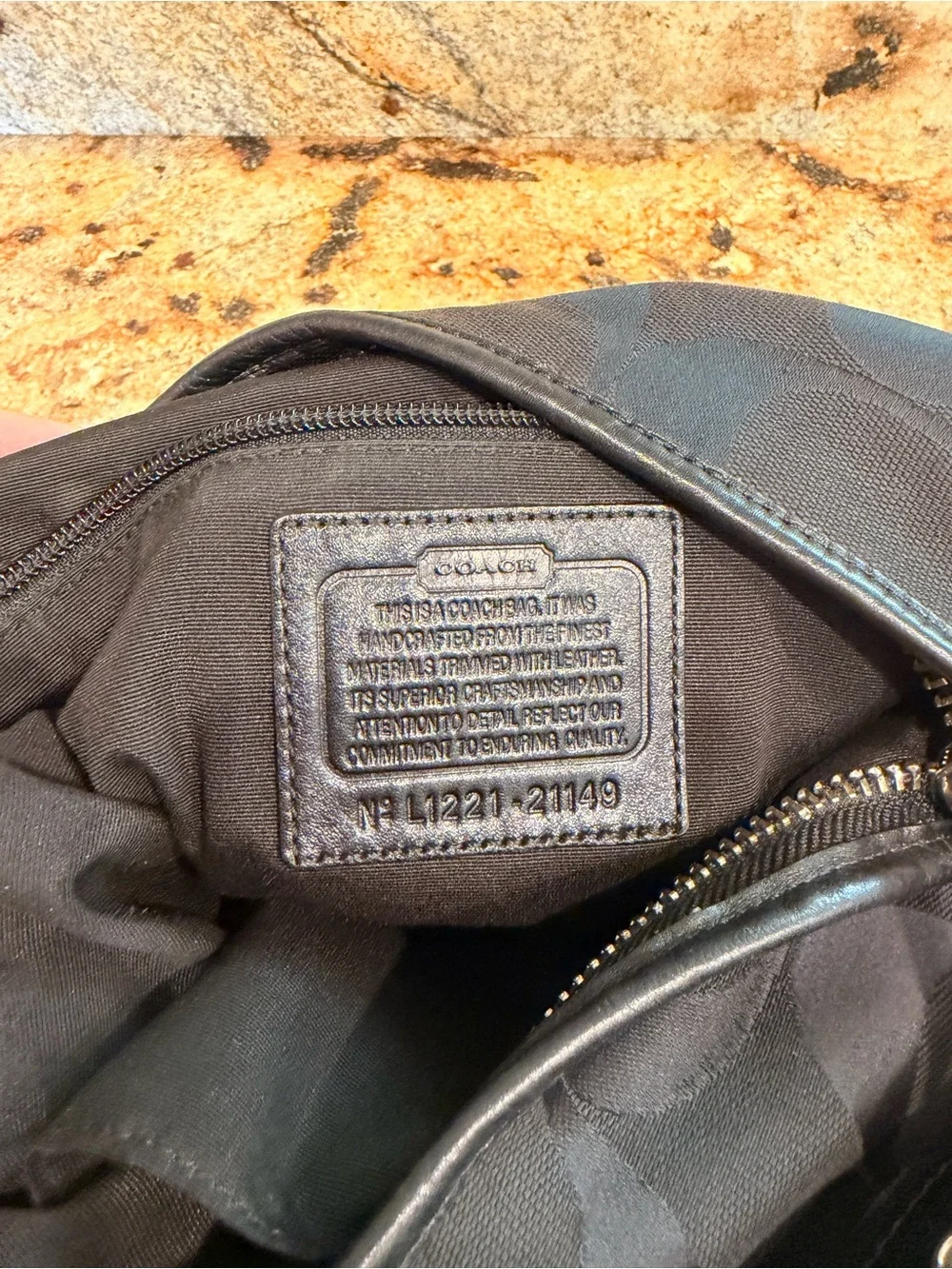 Coach Black Convertible Shoulder Bag